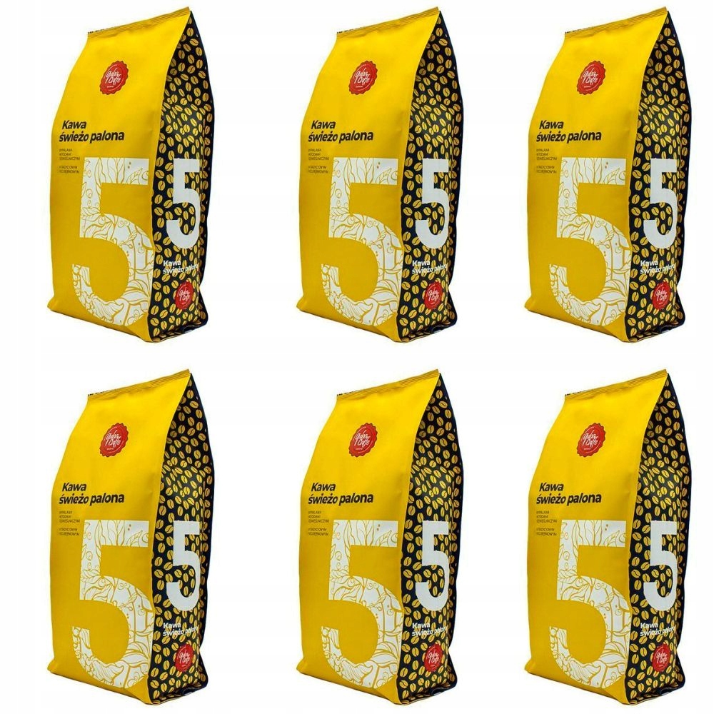 Levně Káva zrnková Quba Caffe No. 5 100% arabika arabica sada 6 kg