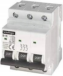 

Wyłącznik Nadprądowy 3P B 16A Schelinger