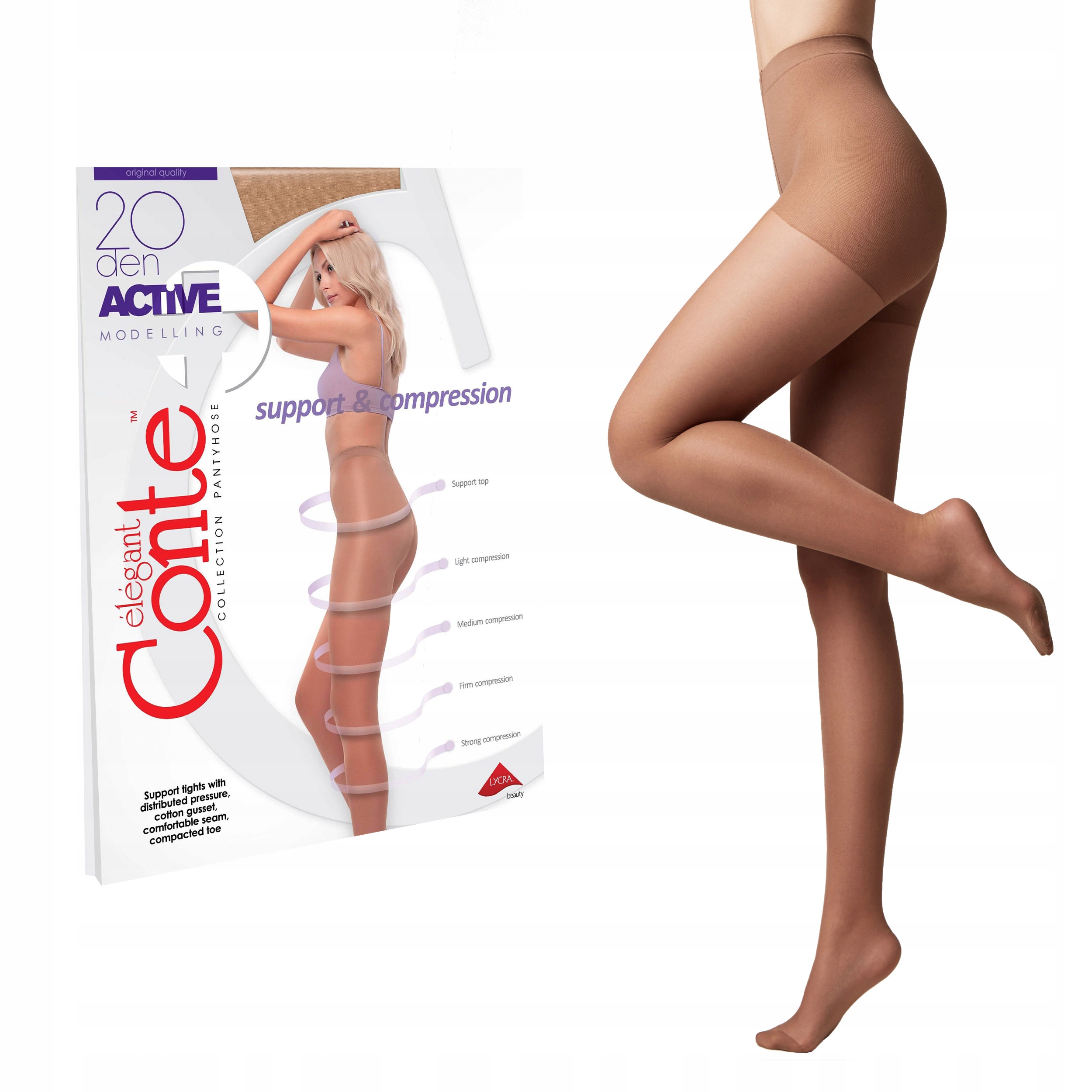 

Rajstopy z efektem modelowania Active 20 Lycra