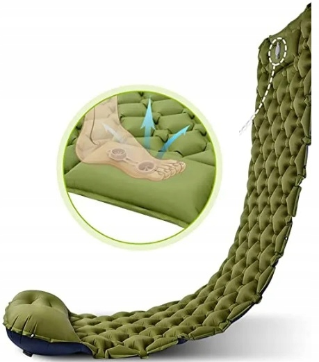 Podložka Karimatka 3D Matrace Samonafukovací Pumpa Polštář Dárek 198x60x8cm