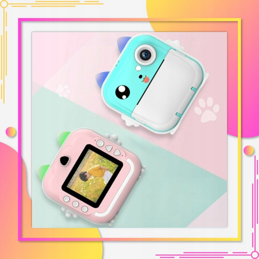 APARAT NATYCHMIASTOWY DLA DZIECI DRUKUŚ MINI DRUKARKA TERMICZNA + 6 ROLEK Marka ZeeTech