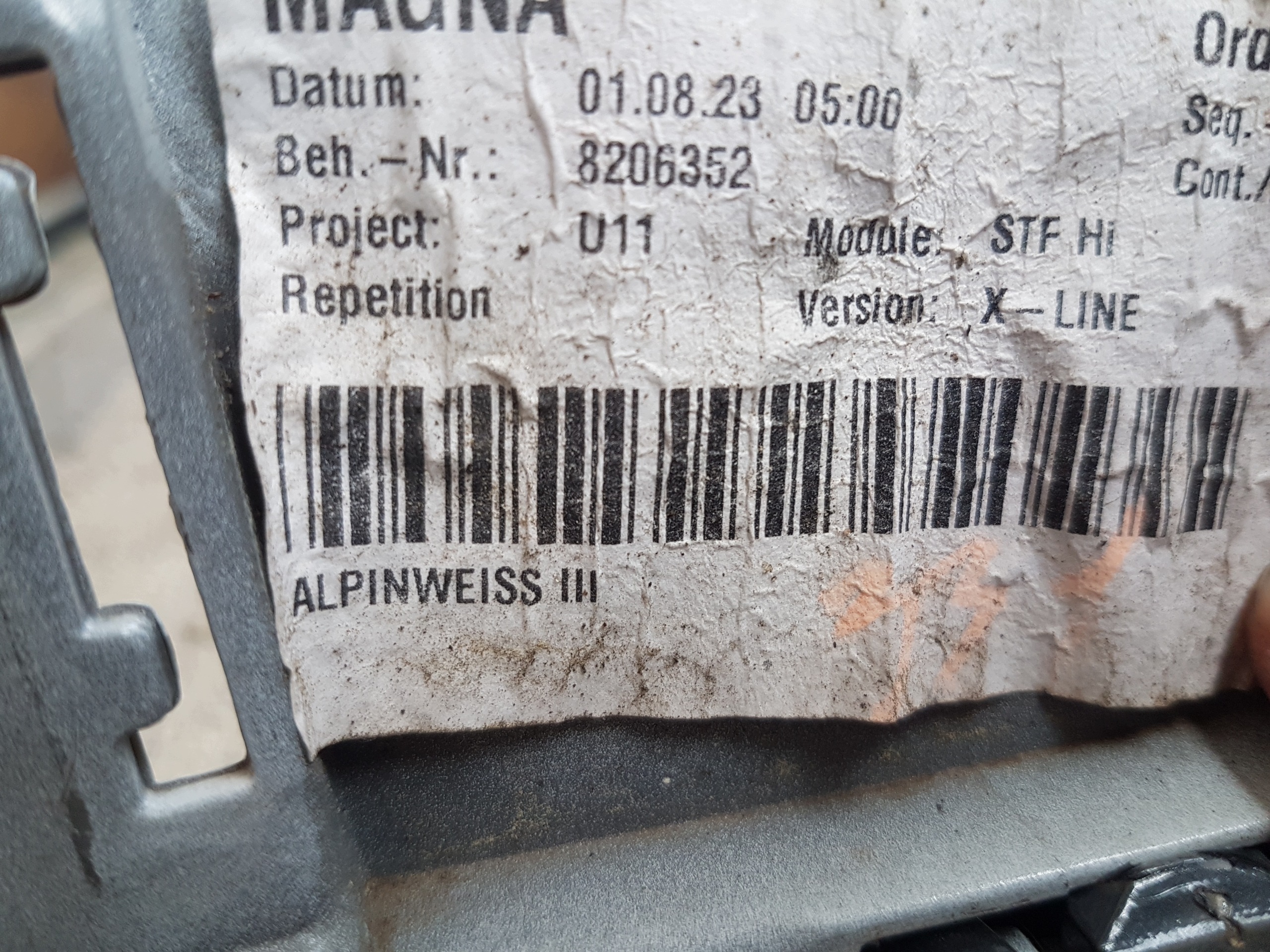 bumper rear rear part BMW iX1 U11 BEV X-LINE