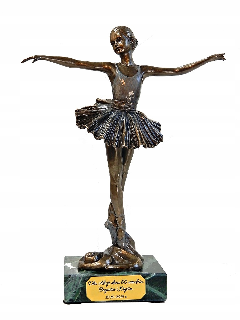 Baletka Tancuje Figúrka Na Mramore Gravírovačka