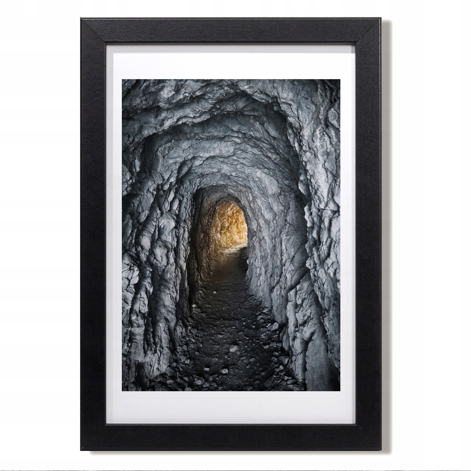 Nástěnný obraz v rámu Jeskyně tunel skála 20x30