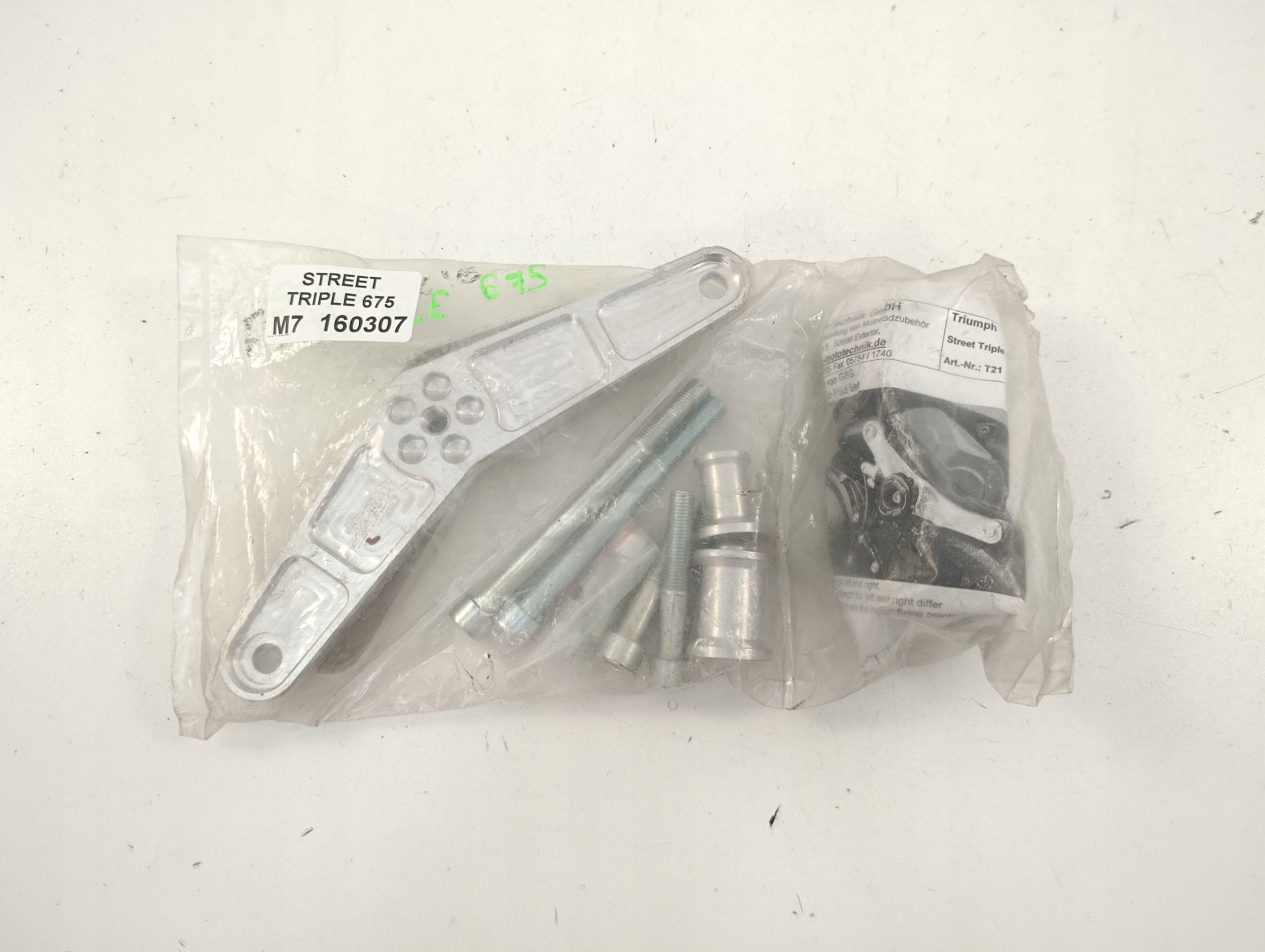 TRIUMPH STREET TRIPLE 675 CRASH PAD LEWY PRAWY KOMPLET JAK