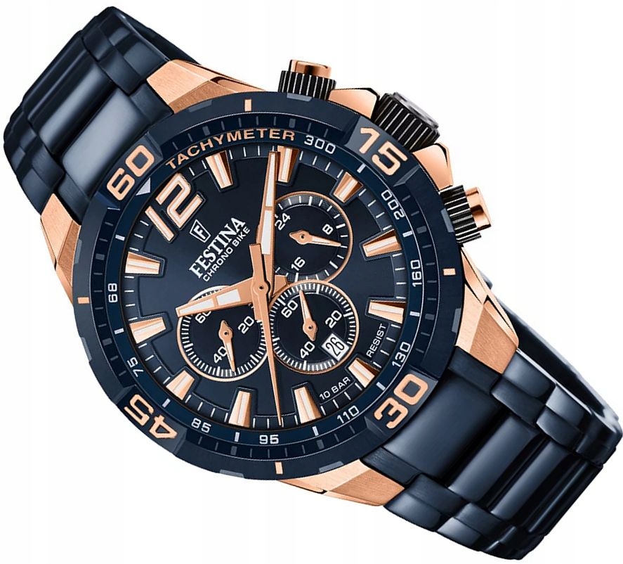 Modní Mládežnické Pánské Hodinky Festina chrono bike F20524/1 Sada 44 mm