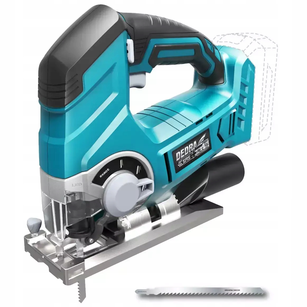 Wyrzynarka akumulatorowa 18V Dedra Sas+all DED7060 body bez akumulatora