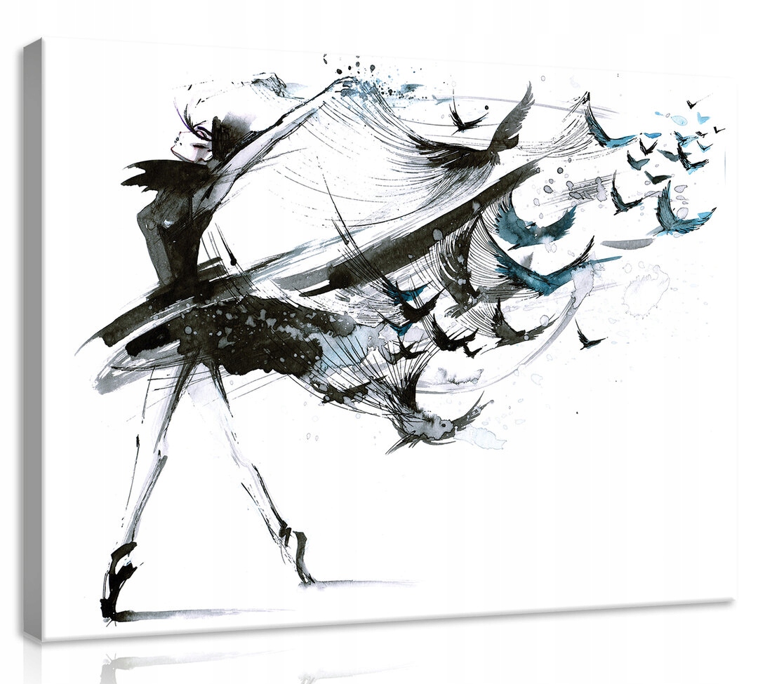 Obraz Na Plátně Canvas 100x75 Žena Balet Ptáci