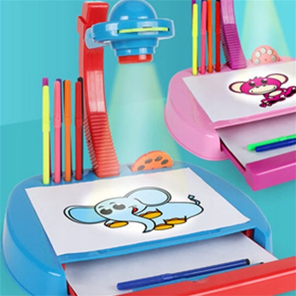 Projektor do nauki rysowania szuflada blok pisaki regulacja 4 w 1 YM888N EAN (GTIN) 5907508466428