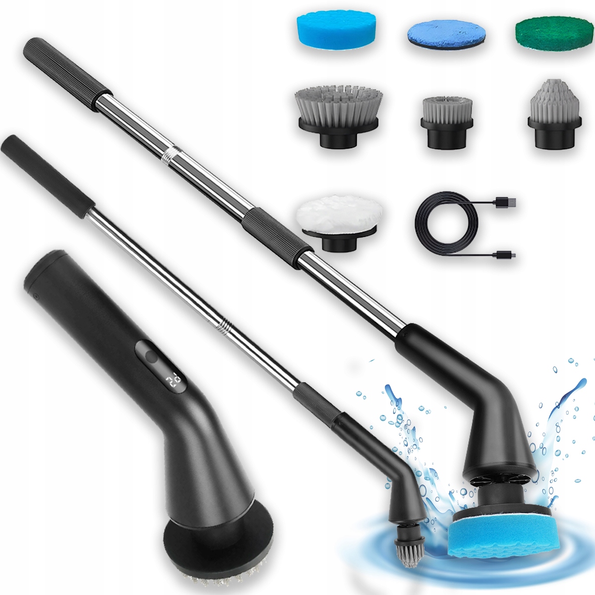 Levně Rotační Elektrický Čisticí Mop 7V1 Pro Domácnost I Auto