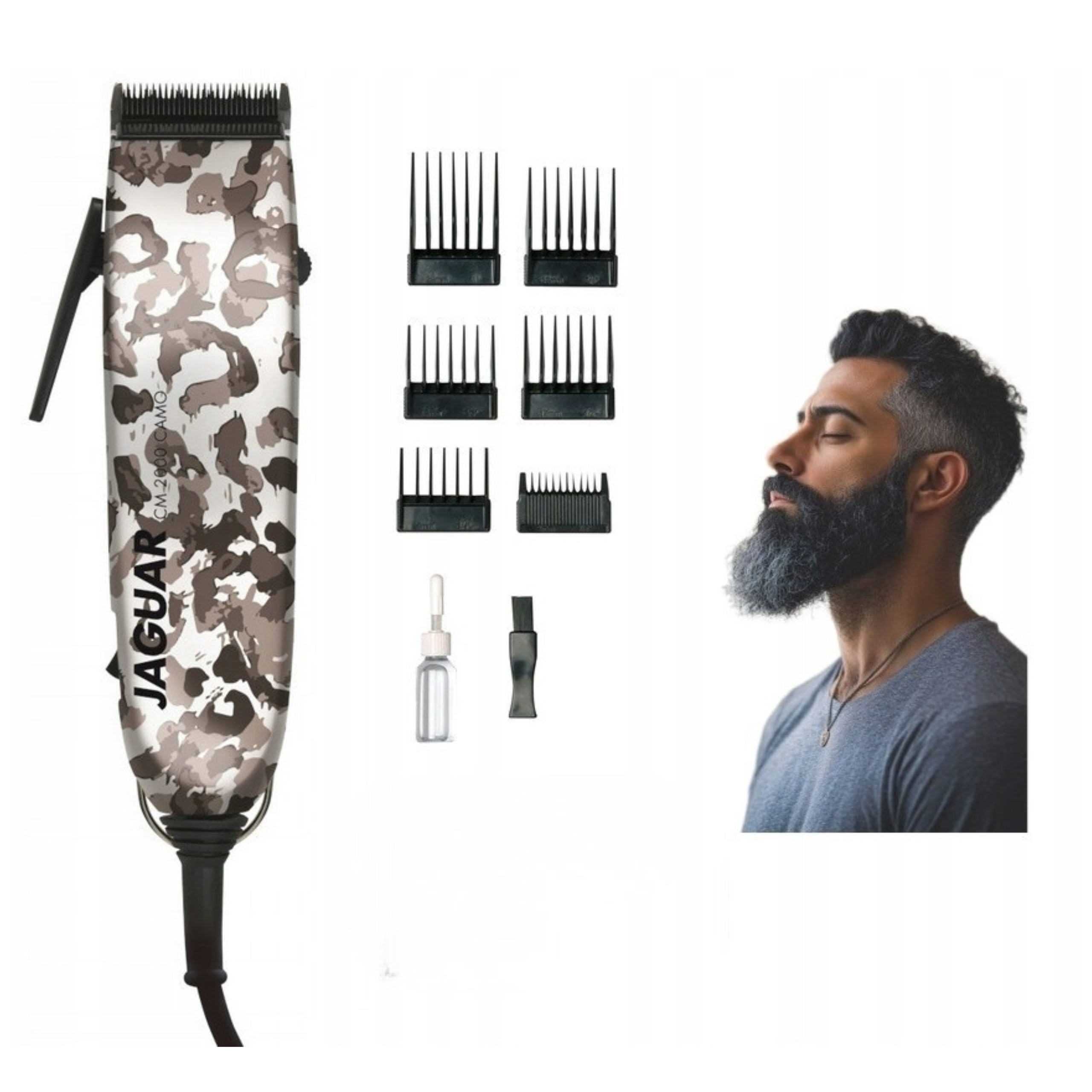 Maszynka do strzyżenia Włosów Jaguar CM 2000 Camo Przewodowa Profesjonalna