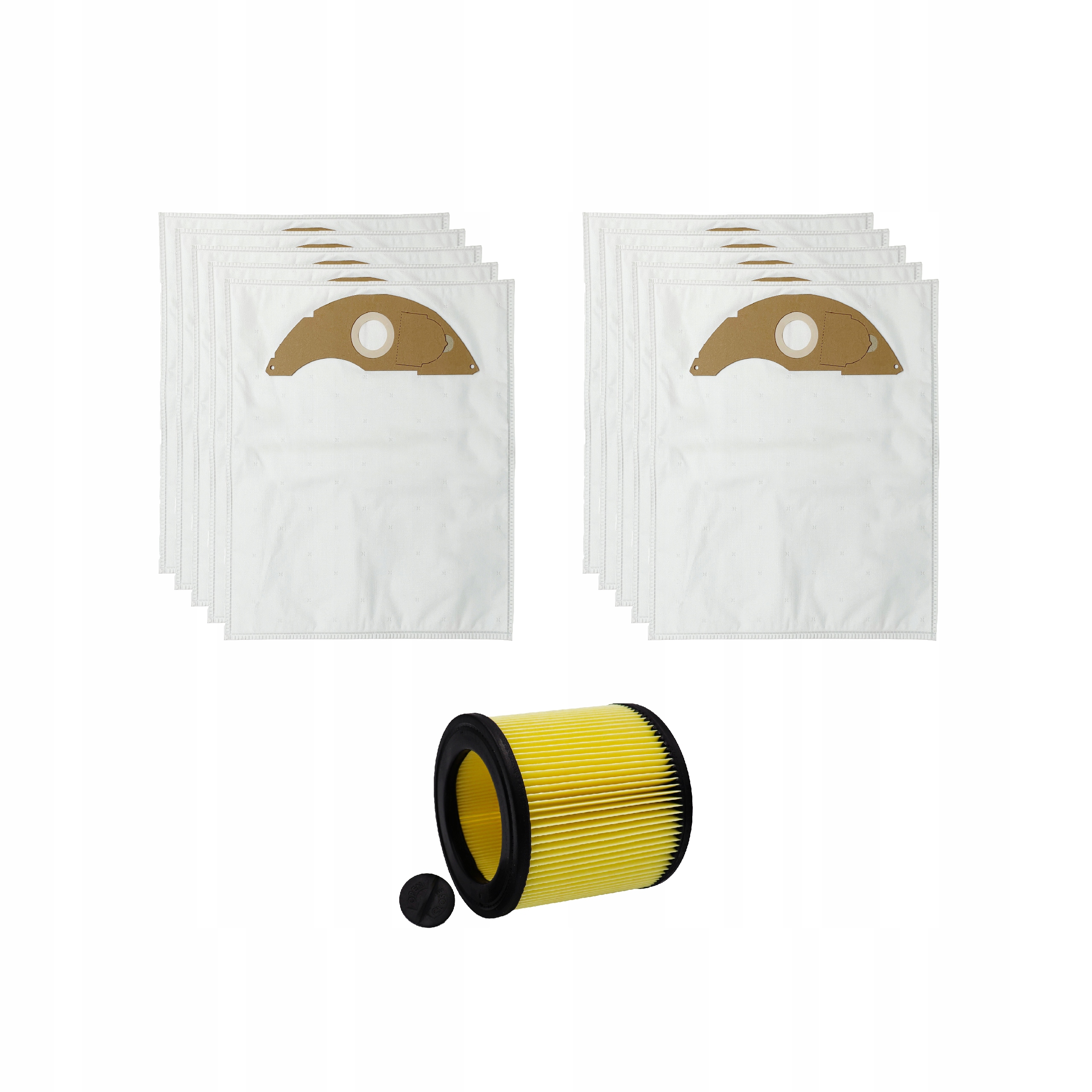 10 x sáčky do vysavače Karcher Nt 22/1 2.889-217.0 1.378-600.0 1 filtr