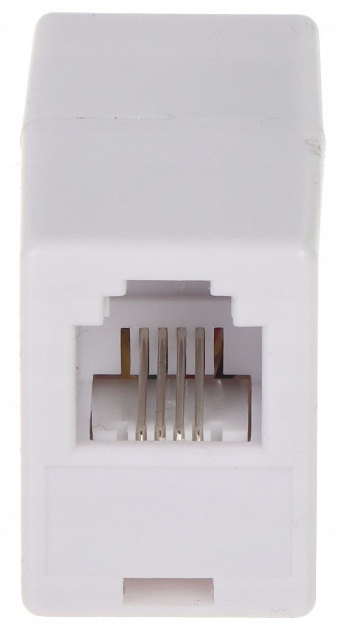 Gniazdo podwójne łącznik adapter 6p4c RJ11 Stan opakowania oryginalne