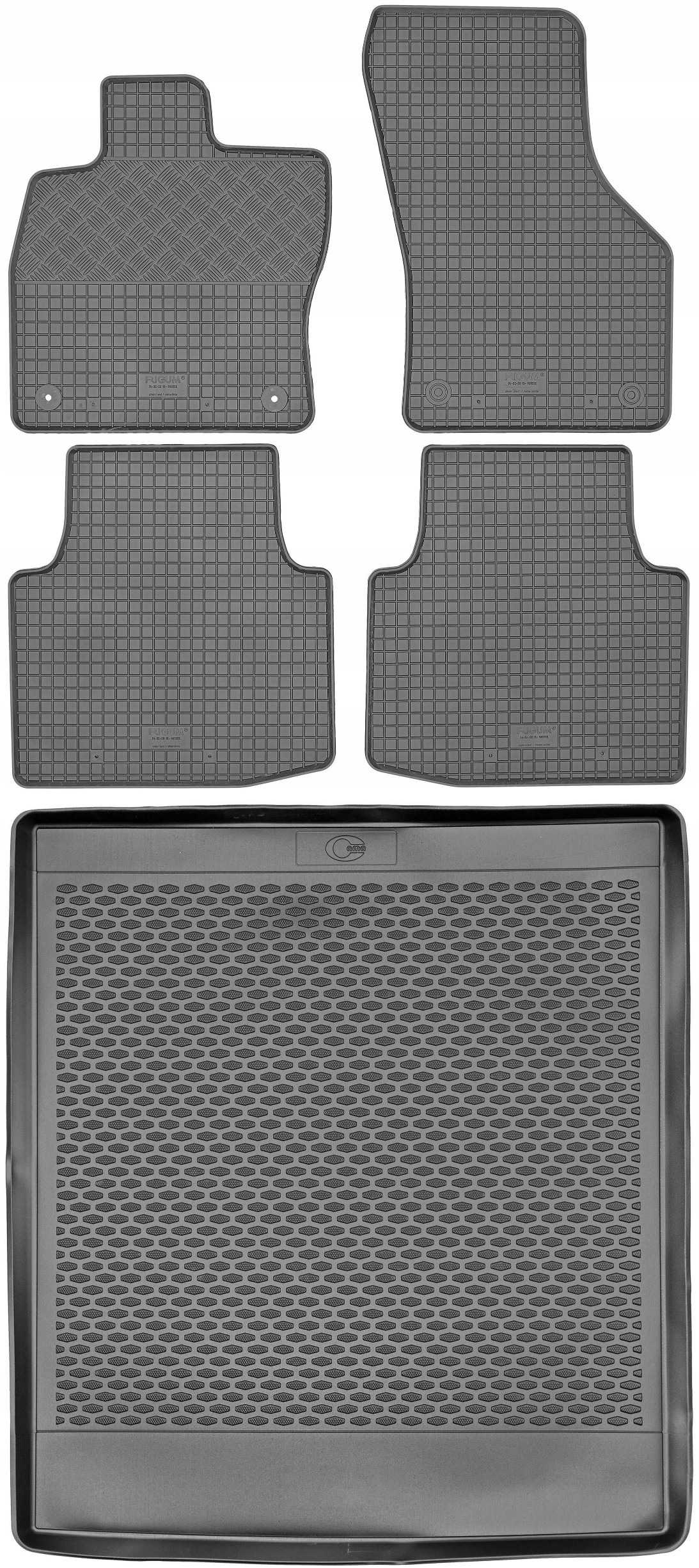 Škoda Superb III Sd 2015- Sada Gumové rohože rohož