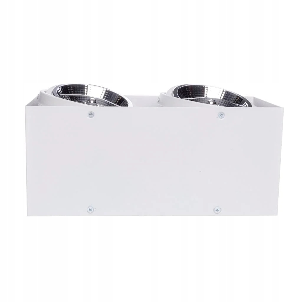 Milagro Plaza Stropní svítidlo 2x35W GU10 AR111 Bílá hliníková