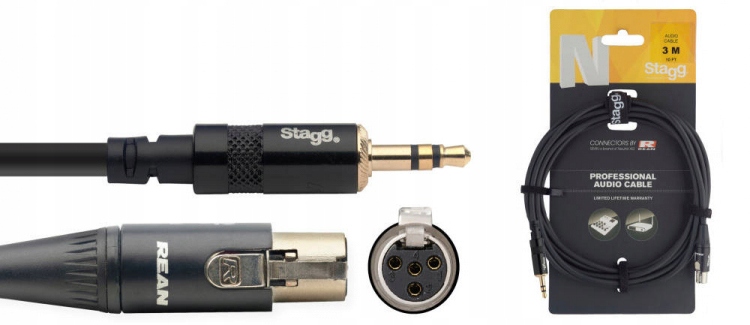 Stagg SNAC3MPSMX4FR kabel przejściowy 3m