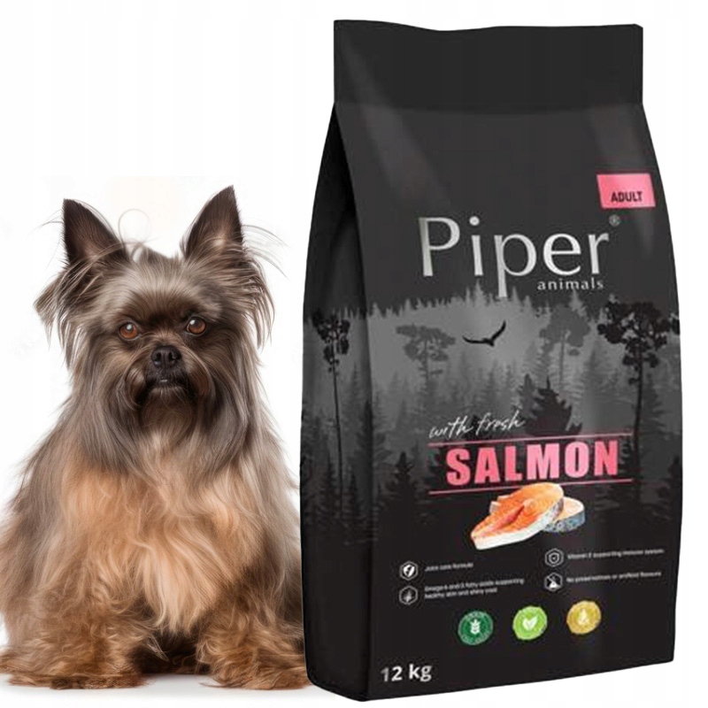 Levně Piper suché krmivo pro psa losos 12 kg
