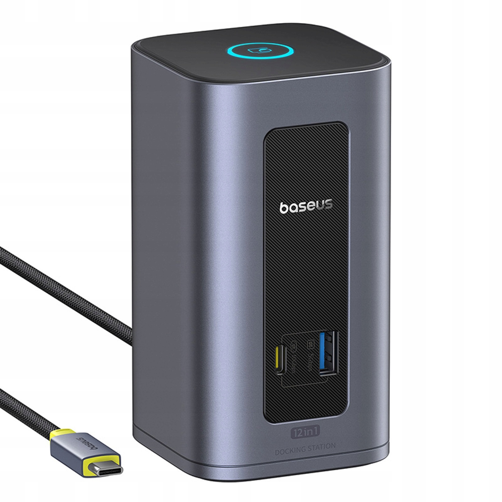 Hub dokovacia stanica 12v1 Usb-c na Usb-c Usb-a Hdmi DisplayPort Rj45 šedá
