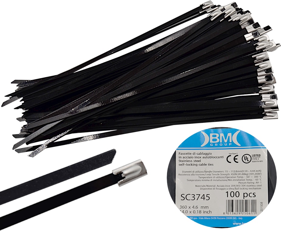 

Opaski Metalowe Stalowe Powlekane 360x4,6 MM 100SZ