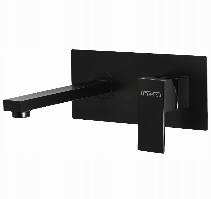 Podomietková Umývadlová Batéria Čierna Matná Podomietková Batéria S Dlhým Výtokom