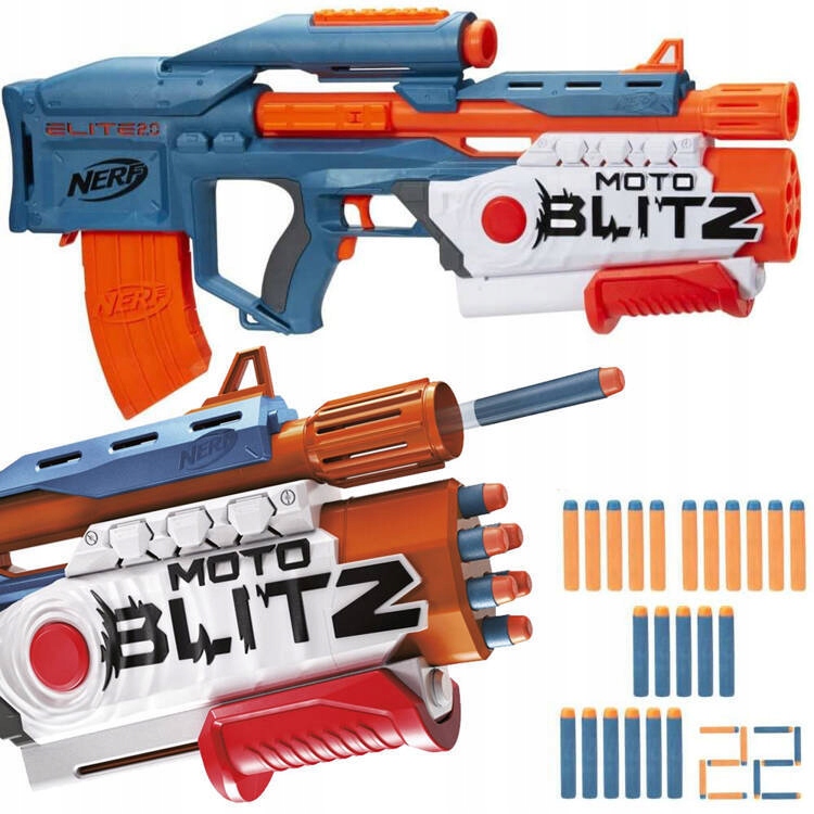 Automatyczny Pistolet Nerf Elite 2.0 Karabin Shotgun 2w1 ZA5124 Marka NERF