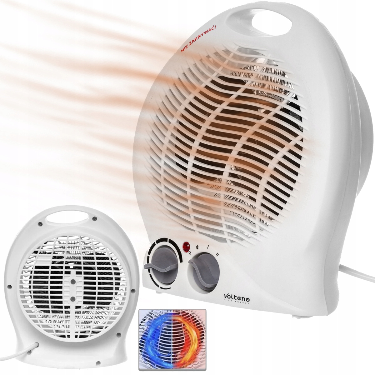 

Termowentylator Farelka Grzałka Volteno 2000W