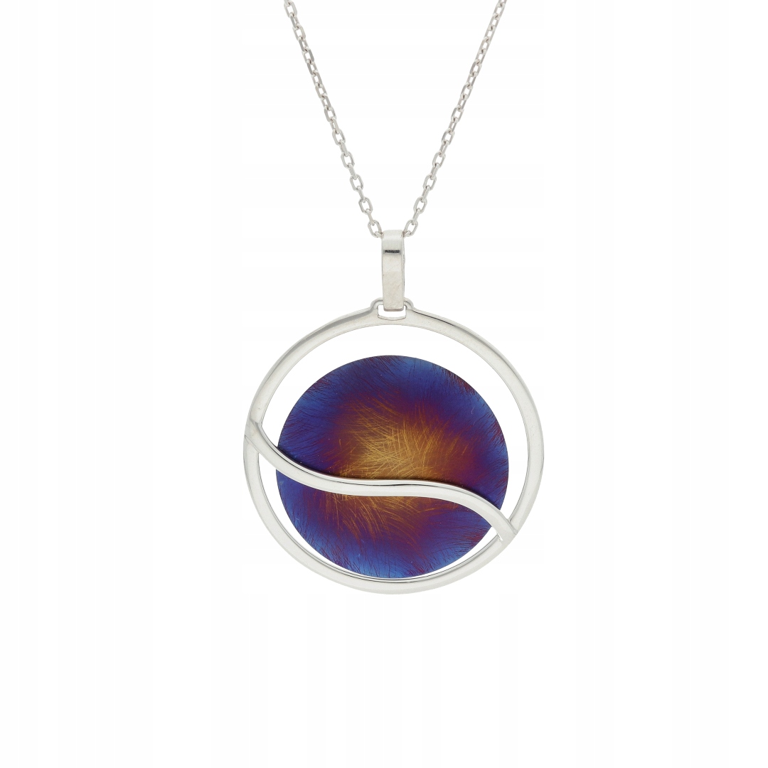 Přívěsek s titanem ombre stříbro rhodiované