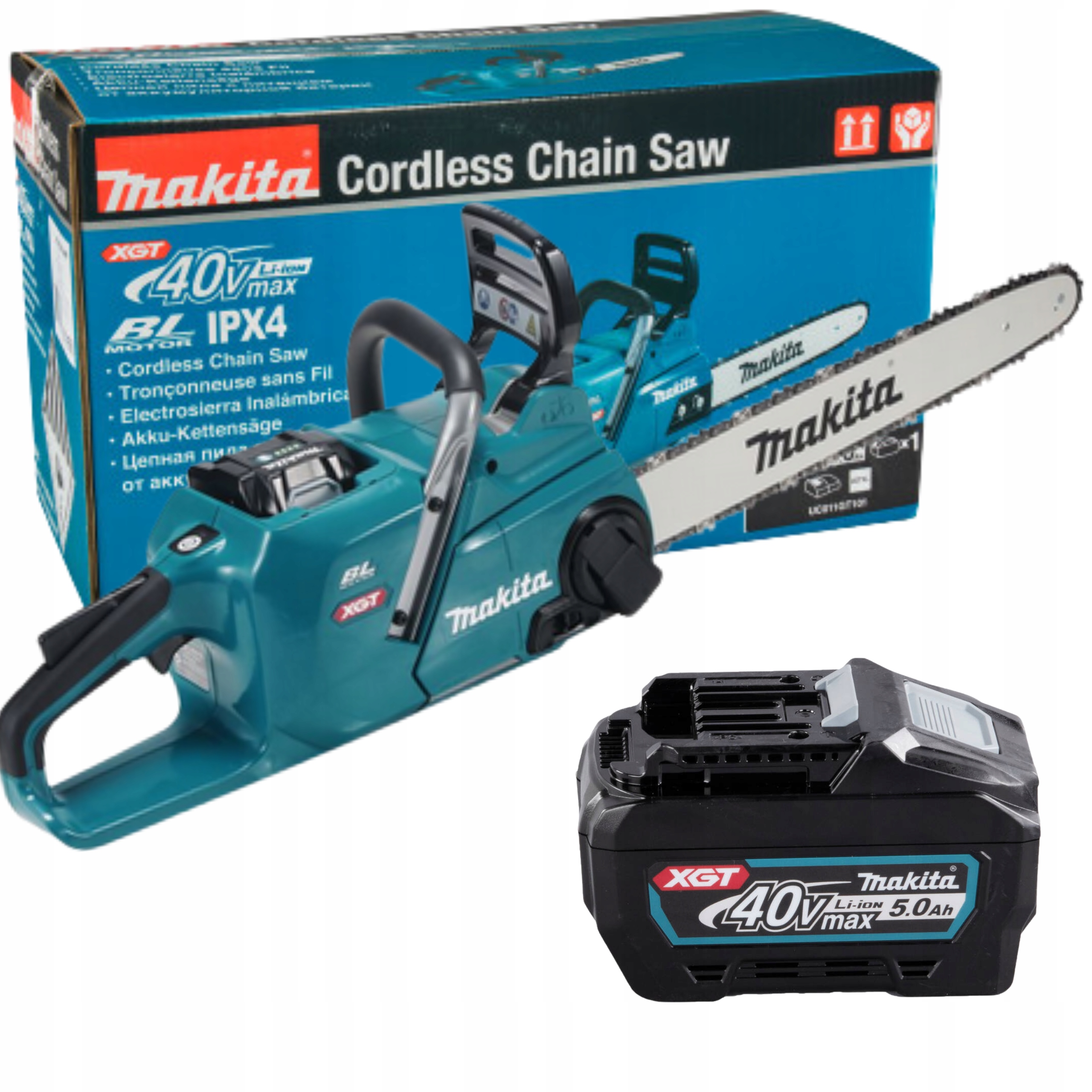 Pilarka Piła Łańcuchowa Akumulatorowa 40cm 1x5Ah 40V Xgt Makita UC016GT101