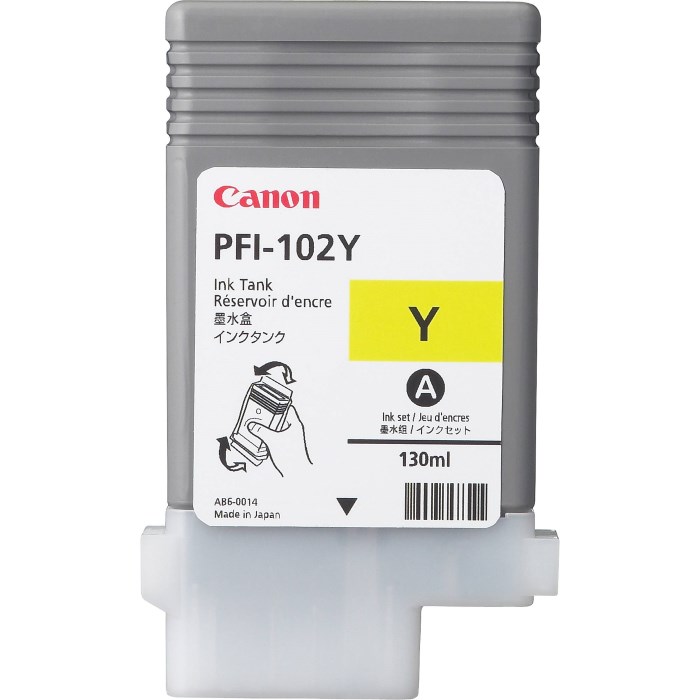 Canon Zásobník inkoustu PFI-102Y/ iPF-500/ 6x0/ 7xx/ LP-xxx/ Žlutý