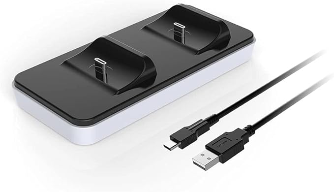 DOBE Stacja ładująca kontrolera PS5 Podwójna ładowarka USB