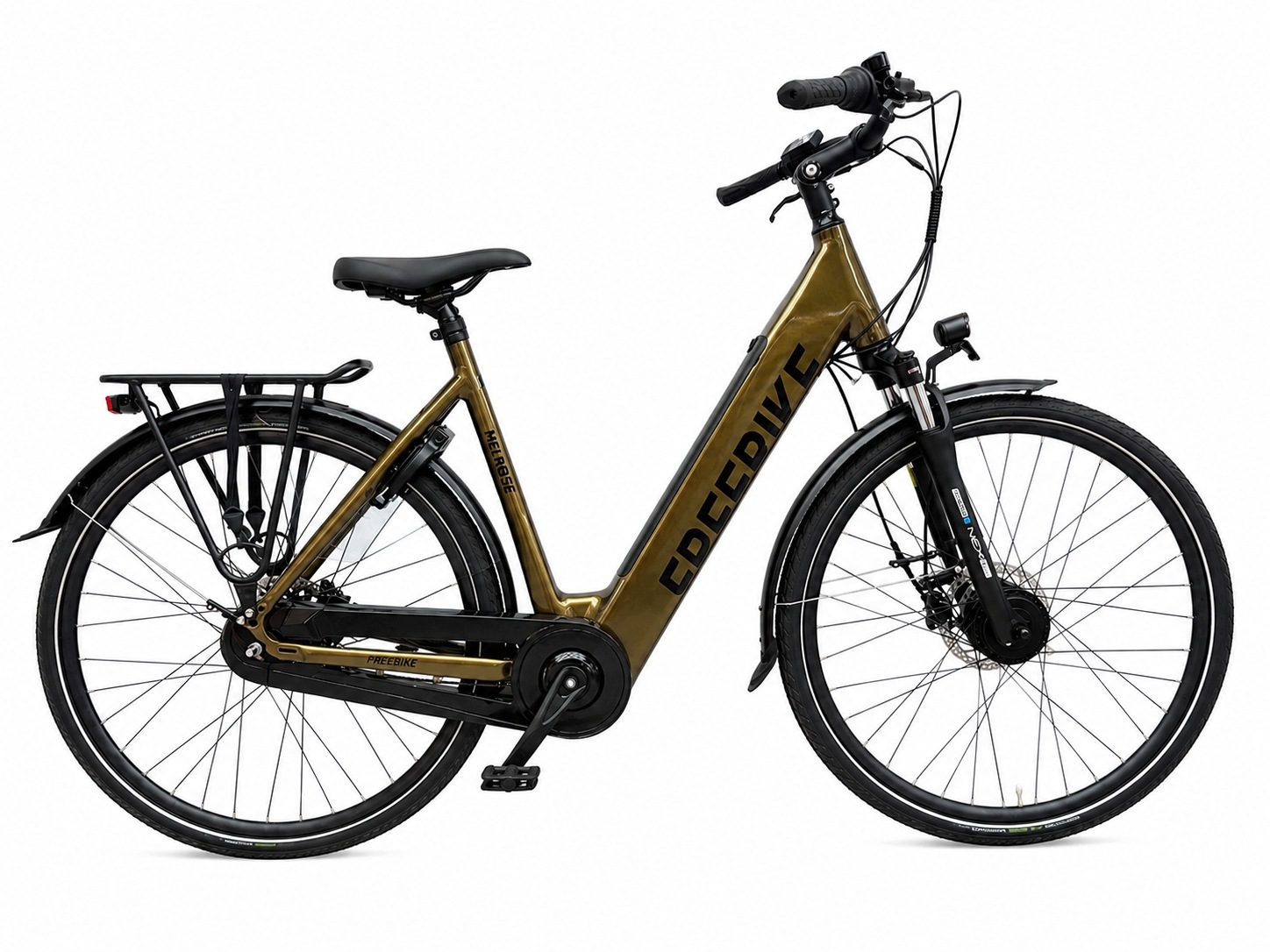 Rower elektryczny miejski Freebike Melrose 1.2 L brown 28" Bafang 630Wh
