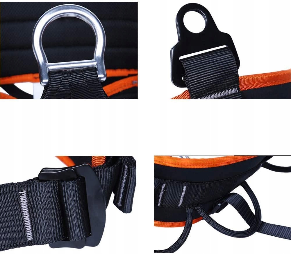 Szelki do wspinaczki bezpieczeństwa samoblokujące Kolor wielokolorowy