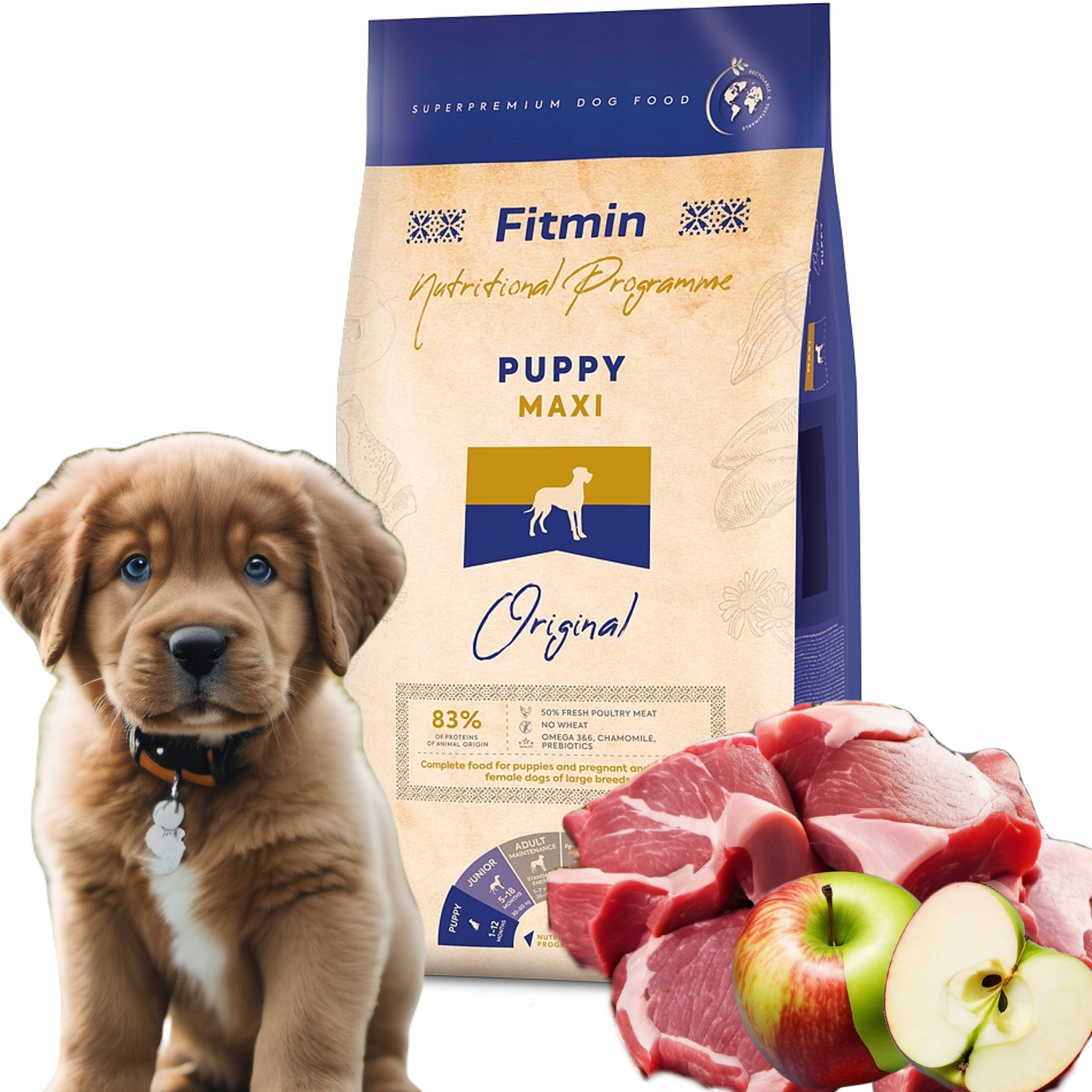 Fitmin Maxi Puppy 12kg Karma dla szczeniąt dużych ras