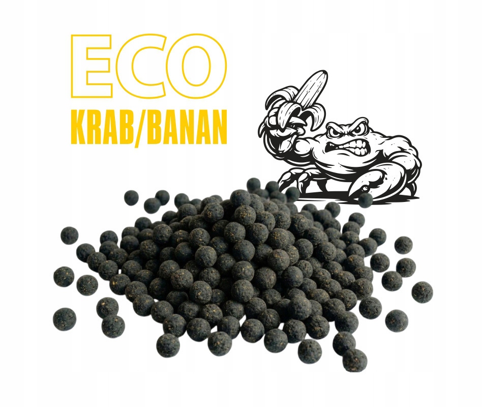 Boilies Invader Eco Krab Banán 20 mm/5,00 kg