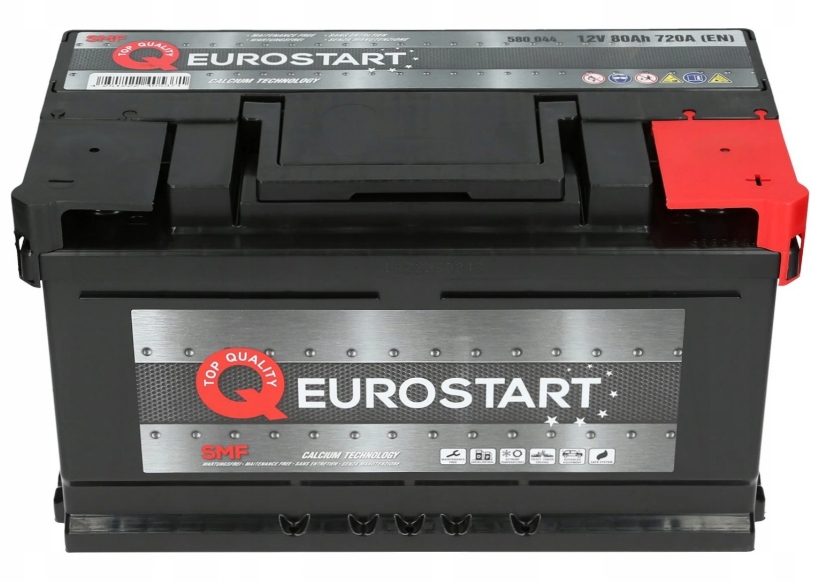 Akumulator Eurostart SMF 12V 80Ah 720A (EN) Pojemność 80 Ah