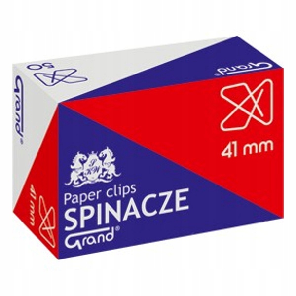 

Spinacze 41 MM Krzyżowe Biurowe (50) Grand