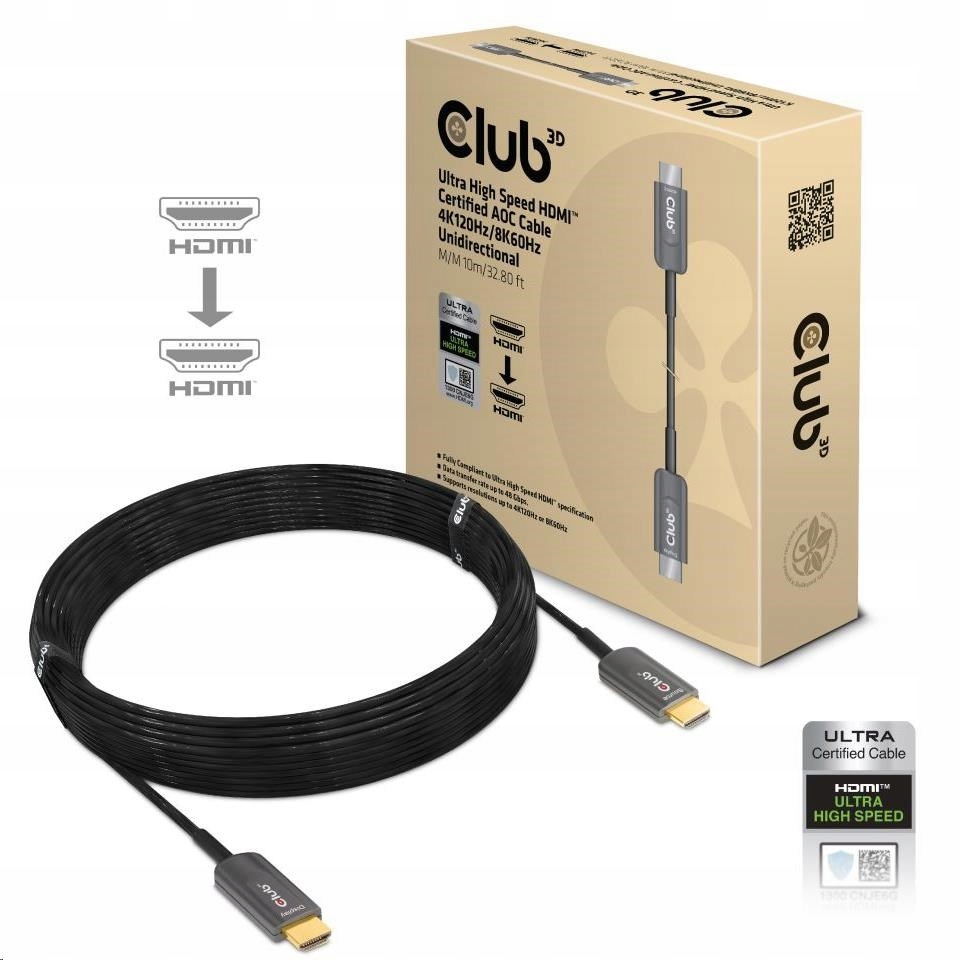 Kábel Club 3D CAC1376 Hdmi Hdmi 10 m