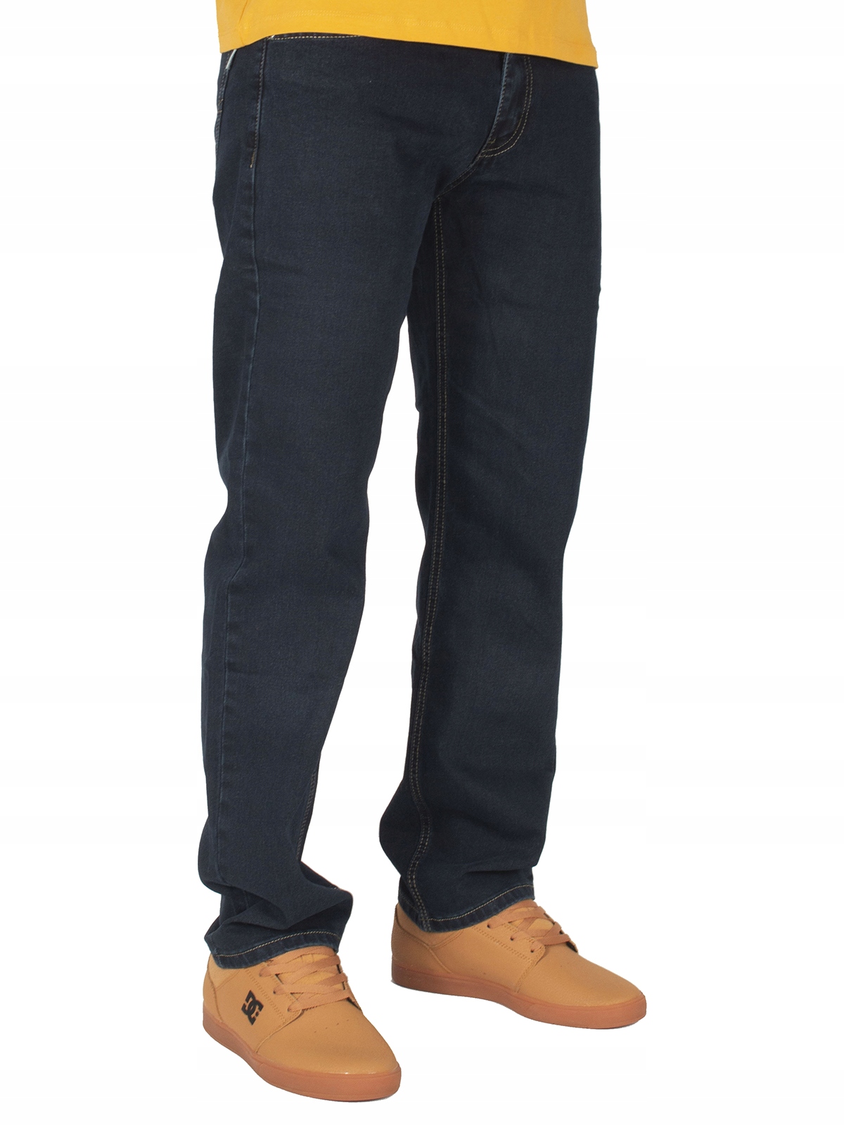 Spodnie męskie jeans W:45 118 cm L:30 granatowe Rozmiar 45