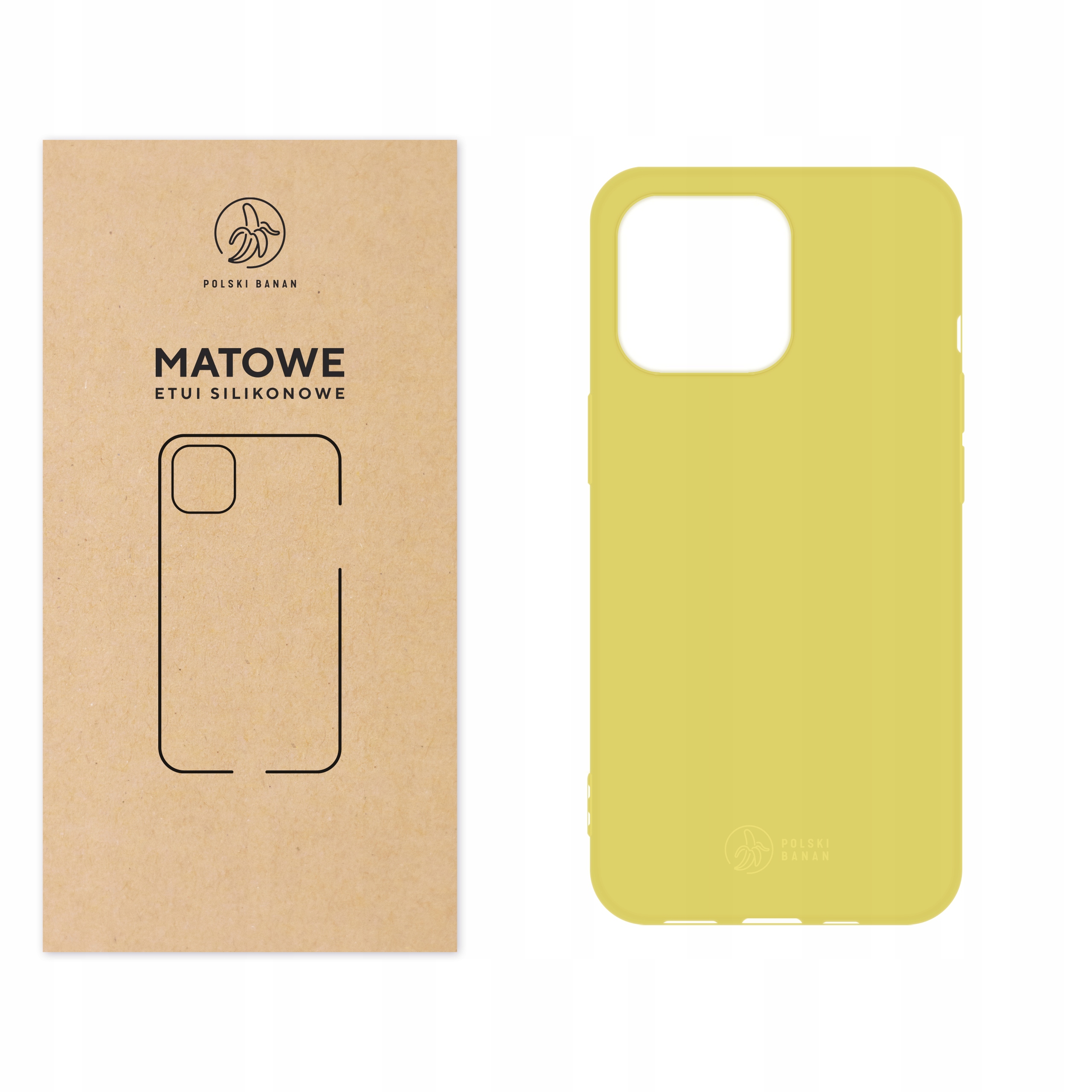 

Etui Matowe do iPhone 13 Pro żółte