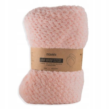 Mohani Turban Ręcznik Do Włosów z Mikrofibry Róż
