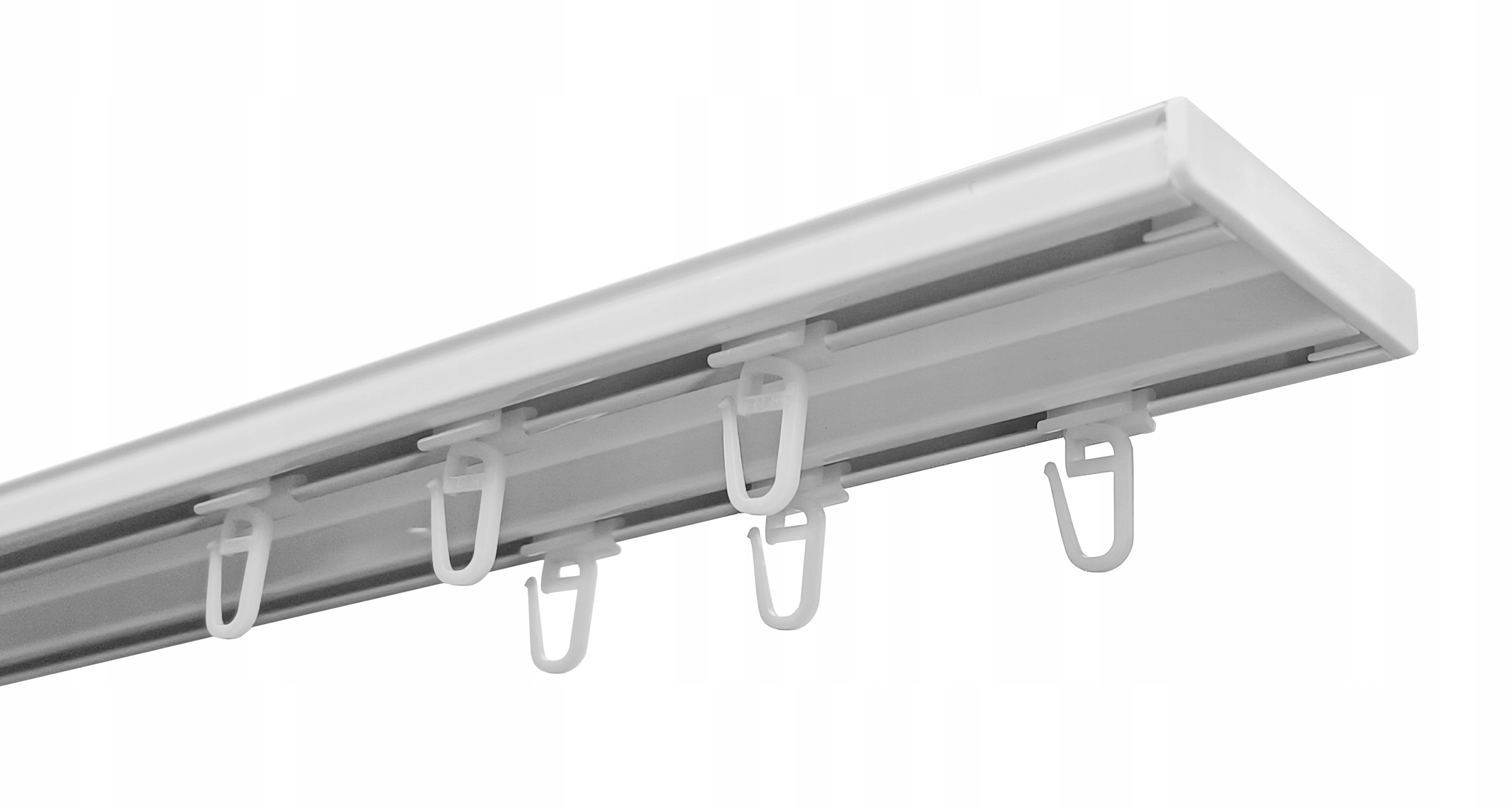 Hliníková dvojitá dvoukolejná stropní lišta se špendlíky Imperia 200 cm