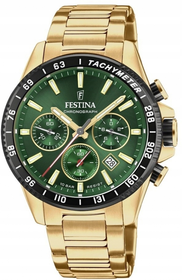 Festina 20634/4 zelené sportovní pánské hodinky na plavání