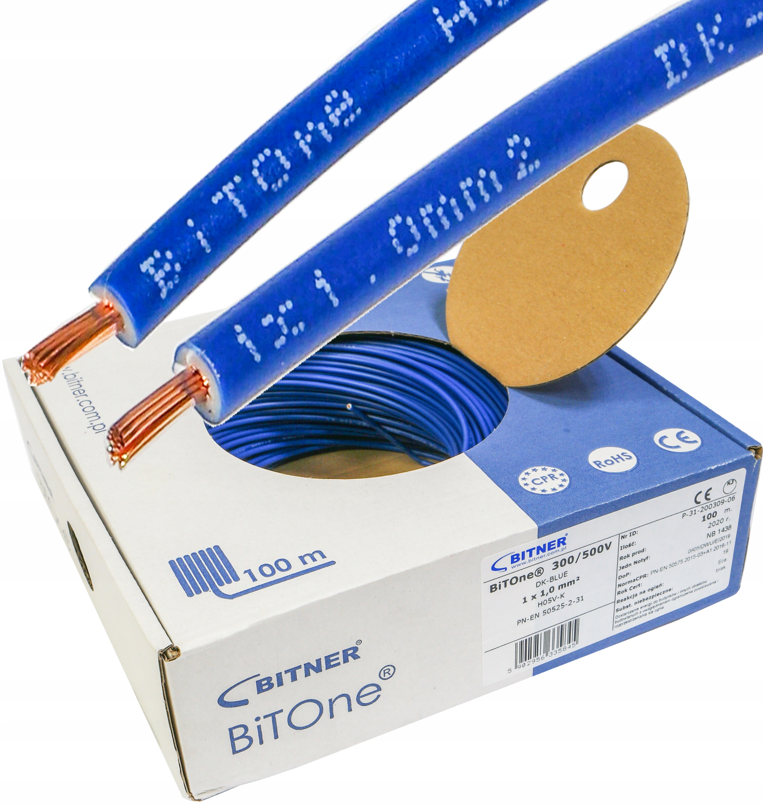 Kabel Lgy 1 modrý Bitone 100 m