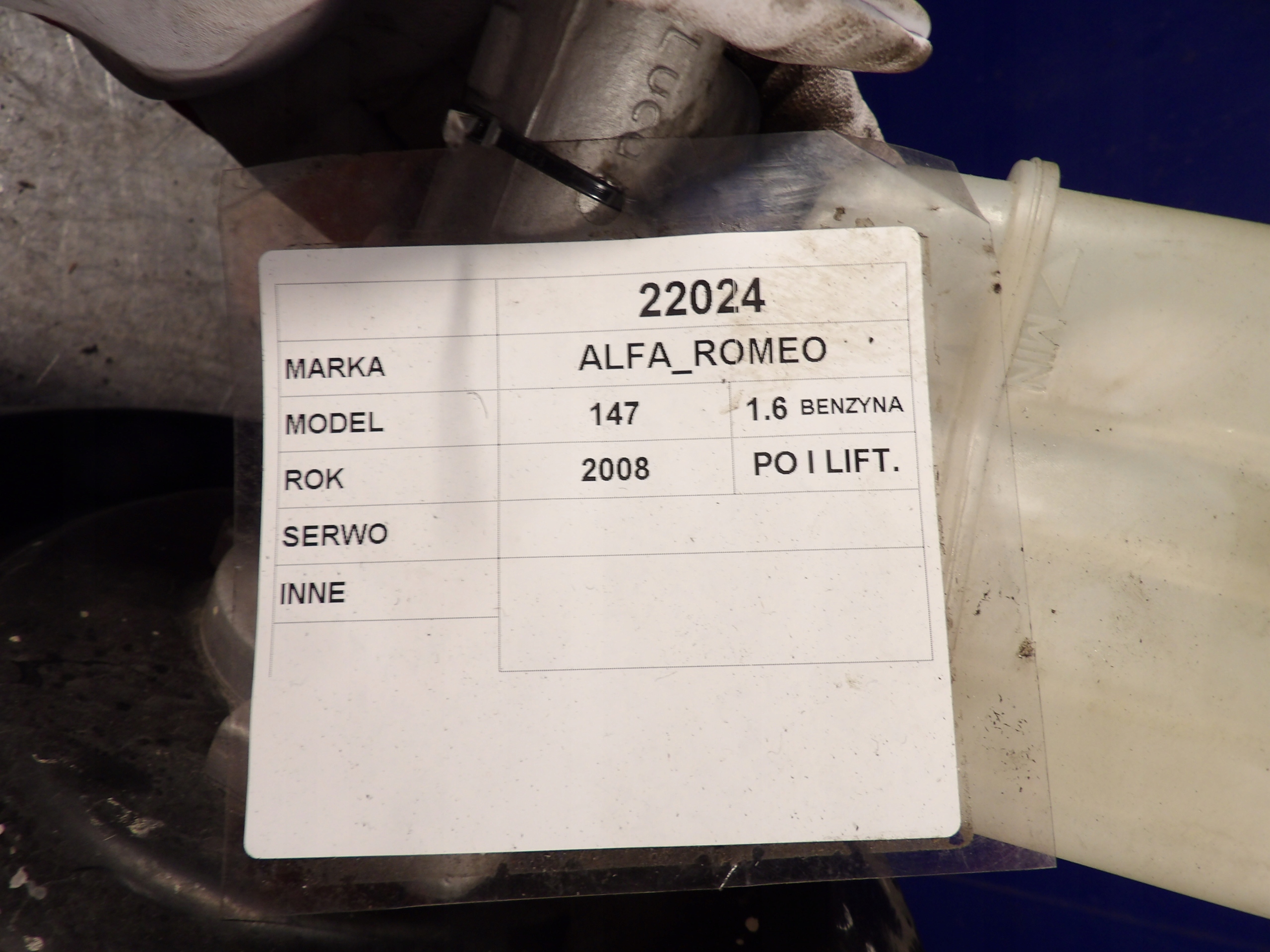 ALFA ROMEO 147 SERVO, POMPA 51838698 C969 LSC80