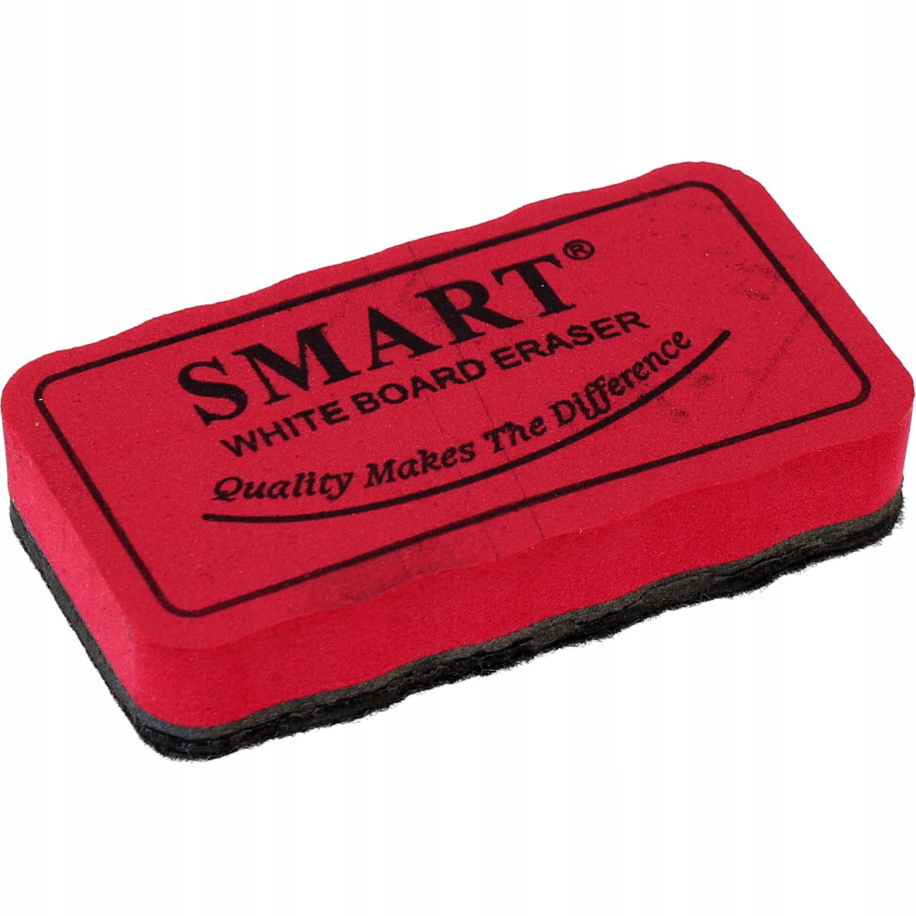 Gąbka z magnesem do tablic suchościeralnych Czerwona