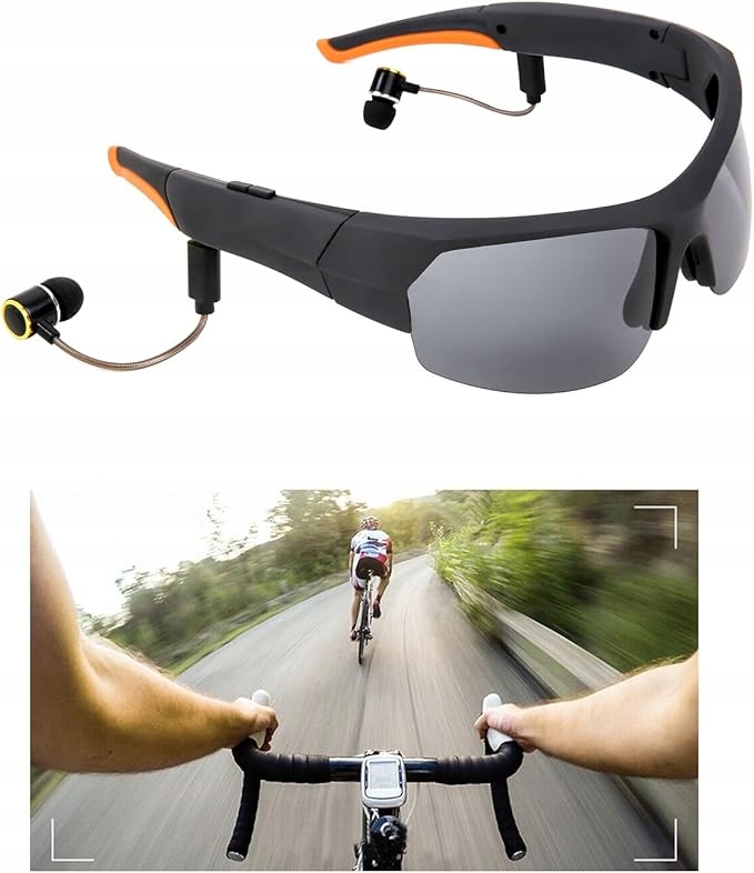 Okulary Z Ukrytą Kamerą sportowe okulary do nagrywania wideo Hd