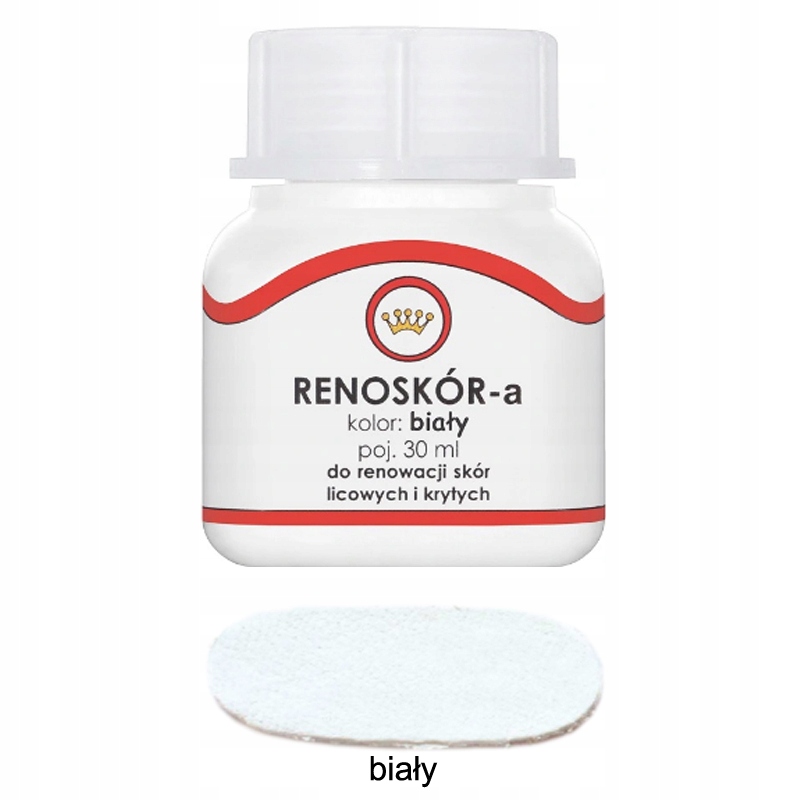 

Renoskór Farba Lakier Do Skóry Butów Biały 30ML