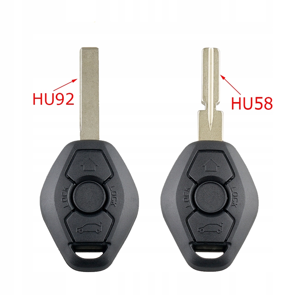 Kluczyk z elektroniką do BMW 3 E46 5 E39 7 E38 X5 E53, częstotliwość 433 Producent części bez marki