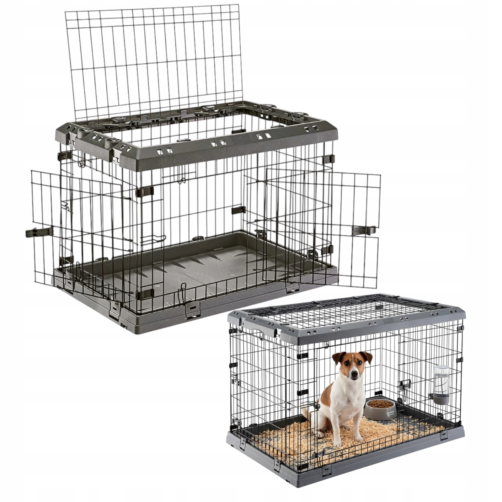 Innowacyjna wyjątkowo solidna klatka kennelowa w rozmiarze S dla psów 12kg