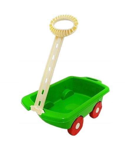 Wózek Z Rączką Do Ciągnięcia Taczka Wóz Zielony